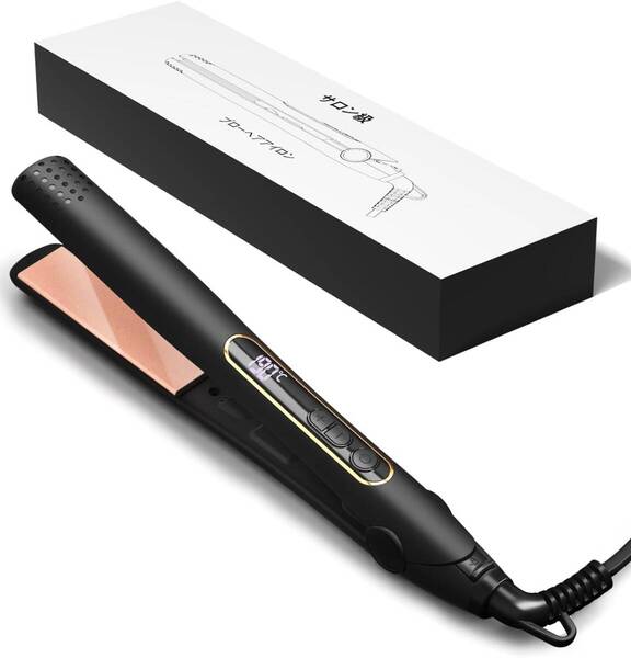 ストレート ヘアアイロン プロ仕様 MAX230℃ 5段階温度調節 150℃~230℃ 急速加熱