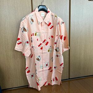  Karl hell m money . Pink House cigarettes pattern print short sleeves shirt M size unused 