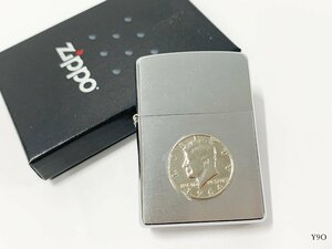 ZIPPO ジッポー ケネディ リバティコイン 2006年製 オイルライター 喫煙具 ケース付き Y9OG