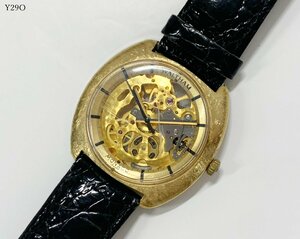 WALTHAM ウォルサム MONACO モナコ スケルトン 17石 手巻き 腕時計 稼働品 Y29OH