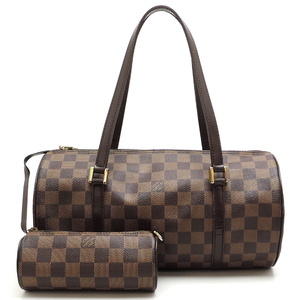 ［銀座店］LOUIS VUITTON LV ルイ・ヴィトン パピヨン 30 N51303 (廃番) ハンドバッグ ダミエ エベヌ (ブラウン系) レディース DH81410