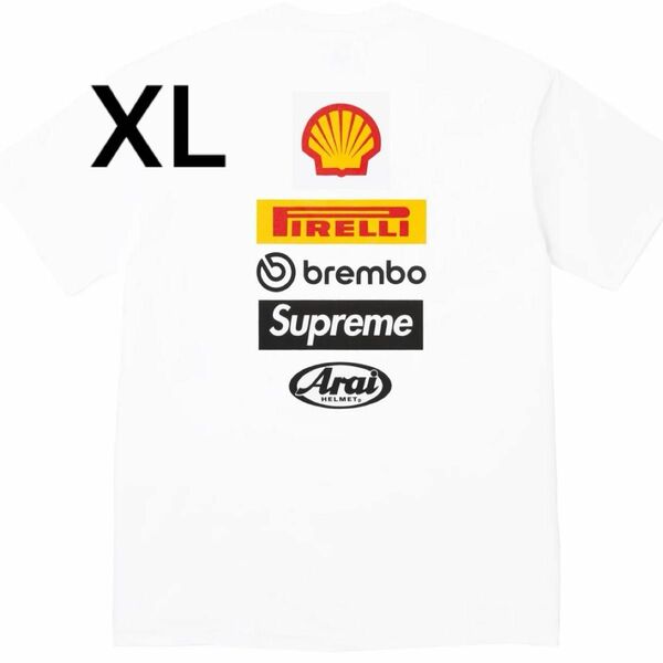 XLサイズ Supreme x Ducati Logos Tee White シュプリーム ホワイト 新品未使用