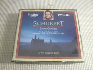 レ　CD２枚組☆SCHUBERT:STRING QUARTETS☆中古