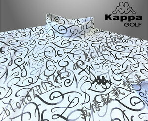 ■新品【Kappa GOLF】カッパゴルフ 吸汗速乾 抗菌防臭 全体デザイン ストレッチ モックネック半袖シャツ■WG/L