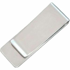  money clip simple silver metallic ru mirror plain type Smart paper clip card clip travel goods silver 