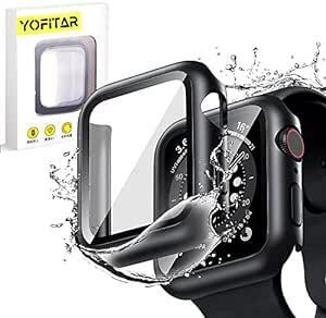 YOFITAR Apple Watch 用 防水ケース series3/2/1 38mm アップルウォッチ保護カバー ガラスフィル