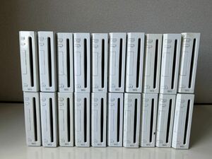 任天堂 NINTENDO ニンテンドー 20台セット まとめ Wii ウィー RVL-001 本体 ホワイト 動作未確認 ジャンク