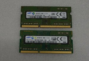 SAMSUNG memory 4GB PC3L-12800S secondhand goods ×2 sheets (750-2)