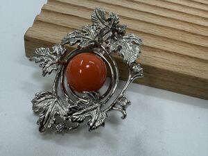[0131] Vintage accessory .. coral silver 925 pendant 1 jpy from 