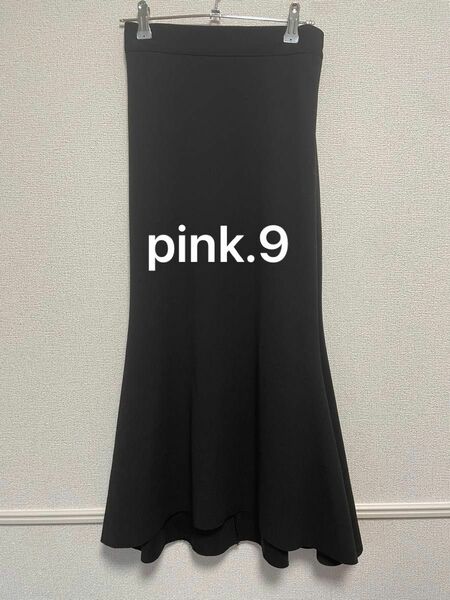 pink.9 韓国　ブラック 黒 スカート ロング ロングスカート　マーメイドスカート