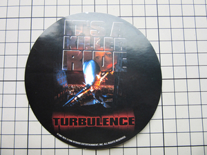 3363 【即決・定額・同梱包可能】★TURBULENCE 1997年 乱気流/タービュランス ◆映画　宣伝用☆ヴィンテージ ステッカー ☆ ◆ 