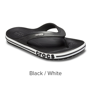 23cm クロックス crocs バヤバンド フリップ Bayaband Flip Black / White M5W7 ブラック ホワイト 新品