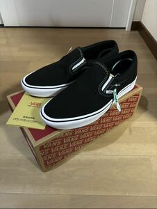 【新品28cm】VANS comfycush slip-on バンズ コンフィクッシュ スリッポン 黒×白