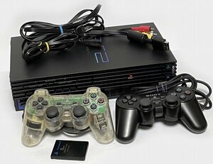 PS2 本体　SCPH-30000 動作確認済み コントローラーx2 AVケーブル　メモリーカード 電源ケーブル　ソニー プレイステーション2