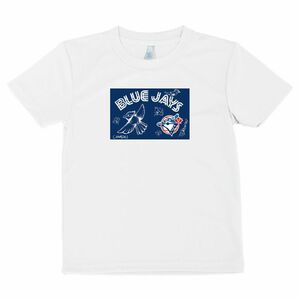 KIDS MLB ブルージェイズ　半袖Dry Tシャツ　ホワイト　140cm [日本未発売]