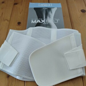 [ free shipping ] Japan sig Max Max belt me3 small of the back part fixation obi small of the back supporter man and woman use white M size 