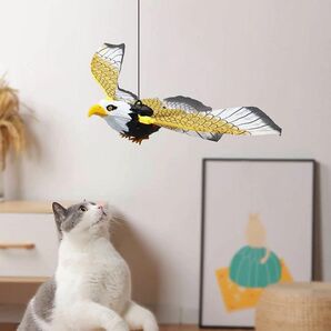 早い者勝ち★飛ぶ鳥 電動 猫じゃらし イーグル 猫のおもちゃ 一人遊び