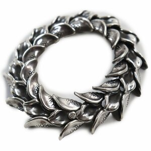  beautiful goods *Bloody Maryblati Marie regular price 223300 jpy SV925 mermaid fins accessory bracele silver 17cm weight 138.8g men's 