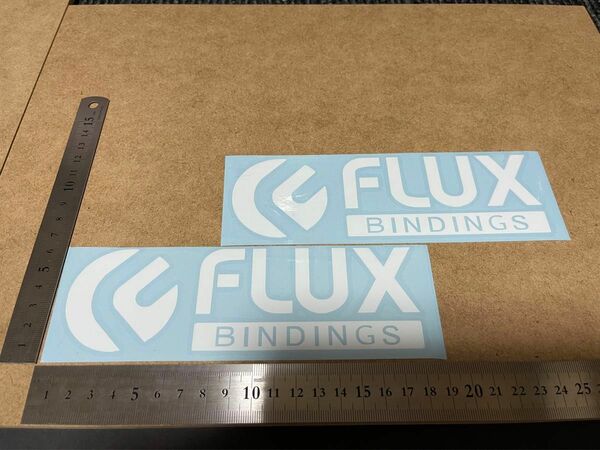 フラックス　FLUX カッティング　ステッカー　白2枚