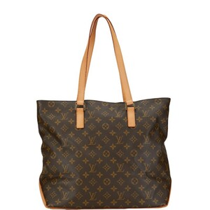 ルイ ヴィトン モノグラム カバメゾ ショルダーバッグ トートバッグ M51151 ブラウン PVC レザー レディース LOUIS VUITTON 【中古】