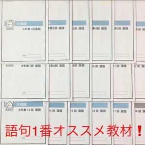 灘中受験 馬渕教室 5N特訓 語句1年間分（18回）