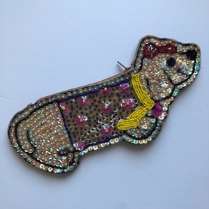  новый товар не использовался полная распродажа редкость собака Dux fndo собака Curly Collection общий украшен блестками монета perth кошелек для мелочи .