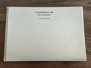希少 空冷最終 ポルシェ 911 993 取扱説明書 取説 英語版 オーナーズマニュアル 1994年ドイツ印刷US版 144ページ ゆうパケット 送料無料