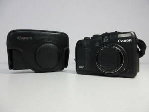 中古 カメラ Canon キャノン G12 PC1564 デジタルカメラ ブラック 充電器なし ※通電のみ確認済 ／C