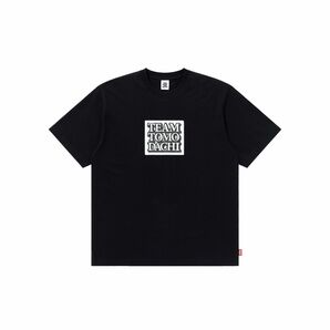 black eye patch TEAM TOMODACHI LABEL TEE BLACK チーム友達 ラベル ロゴ tシャツ