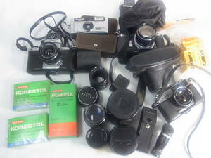 (B990) 大量 まとめ カメラ レンズ フィルム まとめ 現状 ジャンク ASAHI PENTAX 単焦点 ファインダー アンティーク ヴィンテージ