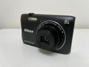 管52971 Nikon コンパクトデジタルカメラ COOLPIX S3700 ブラック　黒