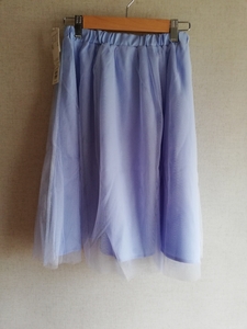 約70％オフ　半額以下　Lugnoncure チュールギャザースカート ブルー M 4900円+税　スカート　夏　服　洋服