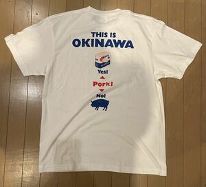 琉球 沖縄 ISLAND BROTHERS TULIP OKINAWAＴシャツ ビンテージ Tシャツ ホワイト 白 ポーク T シャツ アメリカン スタイル 古着