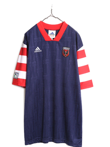 90s USA製 MLS アディダス DCユナイテッド サッカー ユニフォーム メンズ XL 古着 90年代 adidas オフィシャル フットボール ゲームシャツ