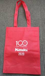 新品☆Nittaku/ニッタク　100周年記念トートバッグ2020　シューズバッグ　エコバッグ　卓球①