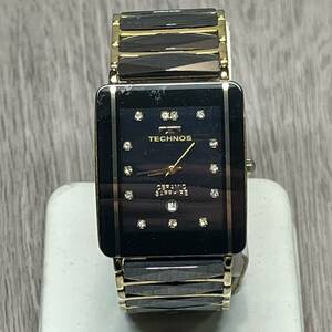 ●【YH-8934】中古現状品 TECHNOS CERAMIC SAPPHIRE T9165 テクノス 不動【レターパックプラス可】