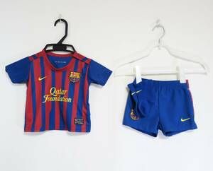 バルセロナ 11-12 ホーム ユニフォーム 上下セット 60-70cm ナイキ NIKE Barcelona サッカー シャツ キッズ 子供用 ベビー服