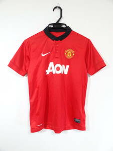 マンチェスター・ユナイテッド 13/14 ホーム ユニフォーム ジュニア L 160cm 美品 ナイキ NIKE 送料185～ Manchester United