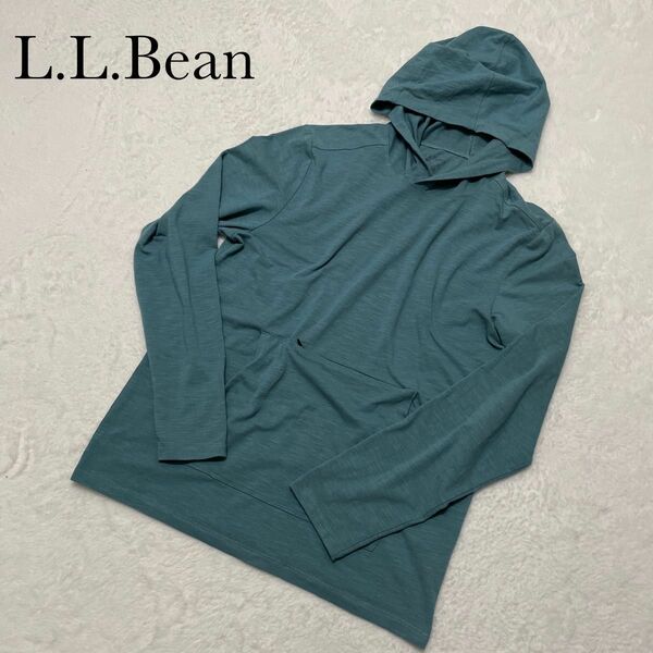 【美品】L.L.Bean エルエルビーン slightly fitted コットン 薄手パーカー メンズS