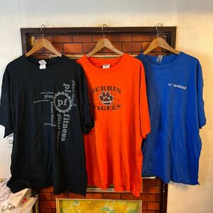  ビックTシャツ ティーシャツ Tシャツ　xxl 2XL 重ね着　6枚セット　アウトドア　スポーティー 1円スタート　アメリカ古着