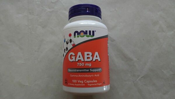 1個 GABA 750mg 100粒 NOW FOODS ナウフーズ ガンマ アミノ酪酸 ギャバ サプリメント 睡眠改善 サプリ