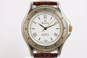  работа BULOVA Broba super Flat BAG.545.200 самозаводящиеся часы Date 21 камень обратная сторона каркас наручные часы SUPERFLAT [.irodori]