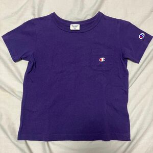 チャンピオン Champion 半袖Tシャツ　130 紫　パープル　