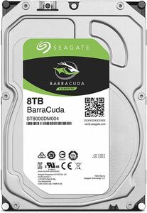 【未使用】Seagate BarraCuda 3.5インチ 8TB 内蔵ハードディスク HDD 6Gb/s 256MB 5400rpm ST8000DM004①