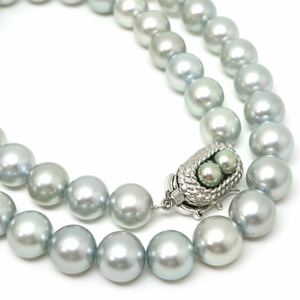 TASAKI( Tasaki Shinju ) большой .!!* Akoya книга@ жемчуг колье *J примерно 41.2g примерно 42.5cm 8.0-8.5mm.pearl жемчуг jewelry necklace EC0/EG0