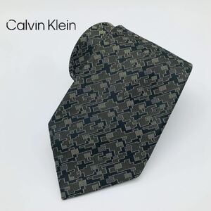 CK Calvin Klein brand necktie print silk domestic production 