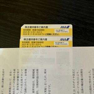 1 иен из старт ANA акционер пригласительный билет 2 шт. комплект 2024 год 11 месяц 30 день .. до действительный 