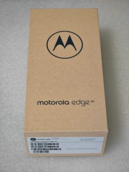 新品 motorola edge 40 黒 イクリプスブラック SIMフリー スマートフォン 8GB 256GB