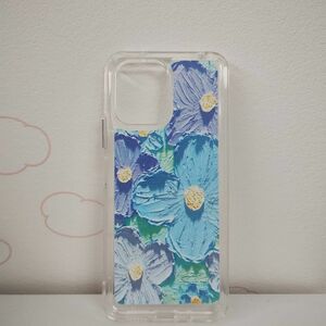 Redmi12 5Gケース 花柄　ブルー　かわいいケース