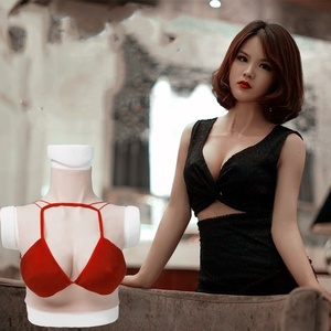  human work .. height collar type fake . temporary . silicon bust genuine cotton made change equipment for cosplay woman equipment man. . super real have on convenience D cup 